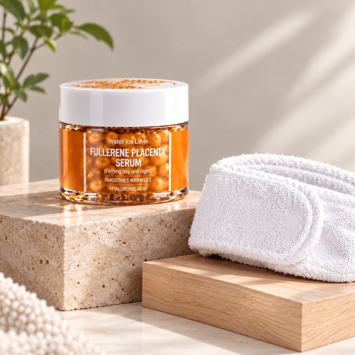 Serum Antiarrugas en Cápsulas — Colágeno, Placenta y Fullereno